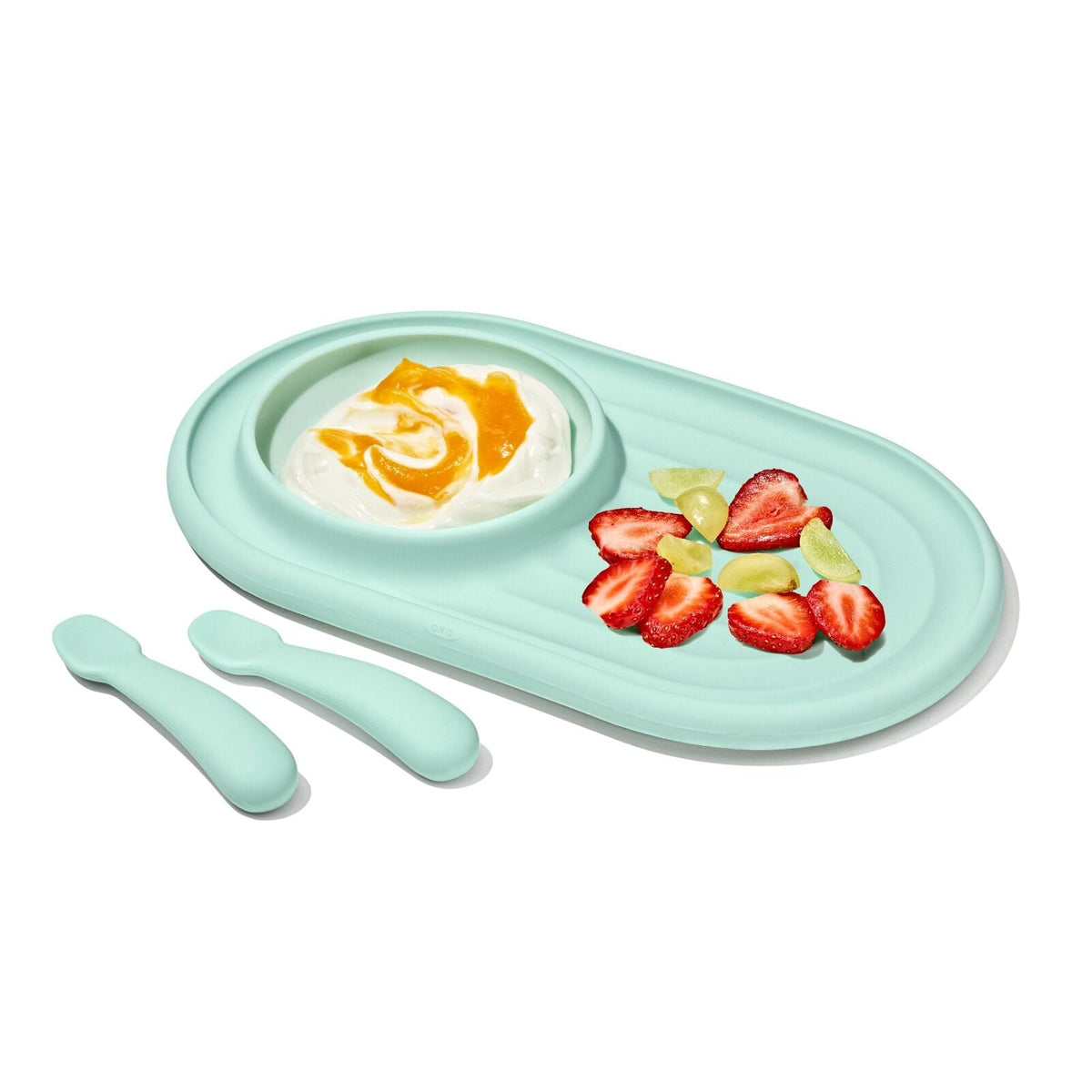 textured-suction-plate-and-spoons-set-3-piece-c2 tot_61177400_developmental-plate-2-spoon-set-opal_apdp_00_main.jpeg